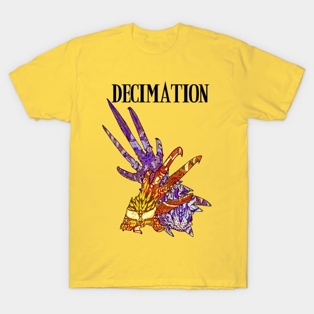 Decimation Claws (font) T-Shirt by paintchips